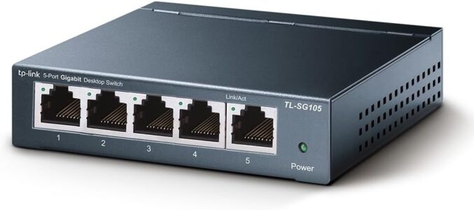 TP-Link TL-SG105, 5 Port Gigabit Unmanaged Ethernet Switch